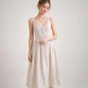 Martin Grant Paris size small. Beautiful muted pink striped dress.